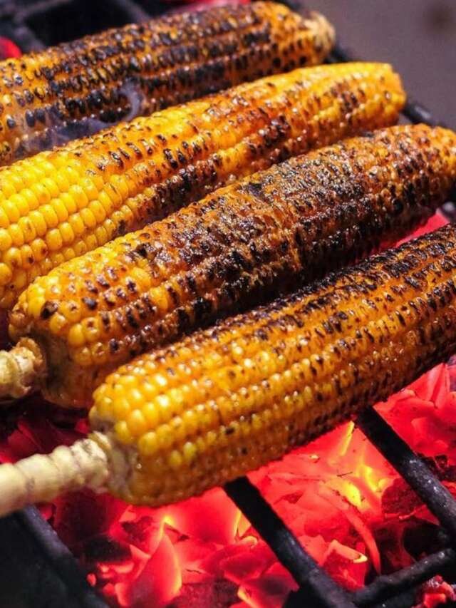 Snacks made with corn in the rain