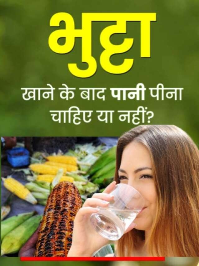 why should not drink water after eating corn कॉर्न खाने के बाद पानी क्यों नहीं पीना चाहिए
