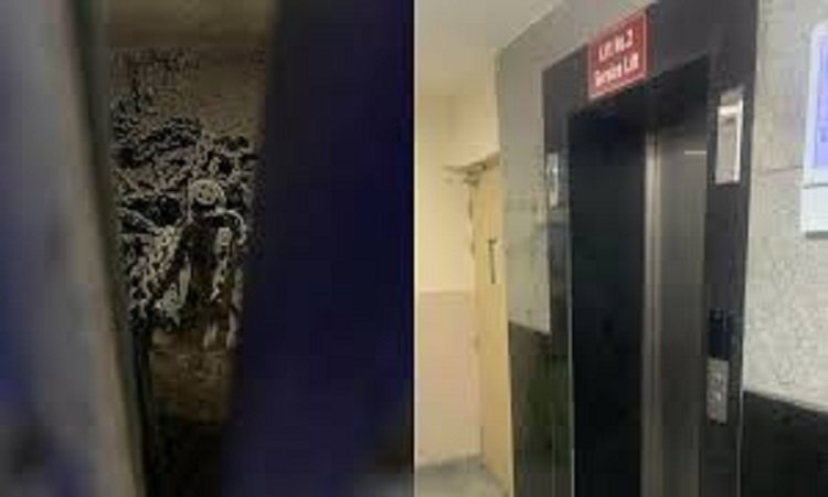 LIFT ACCIDENT IN MEERUT: गुस्साए लोगों ने हॉस्पिटल में तोड़फोड़ की (Angry people vandalized the hospital)